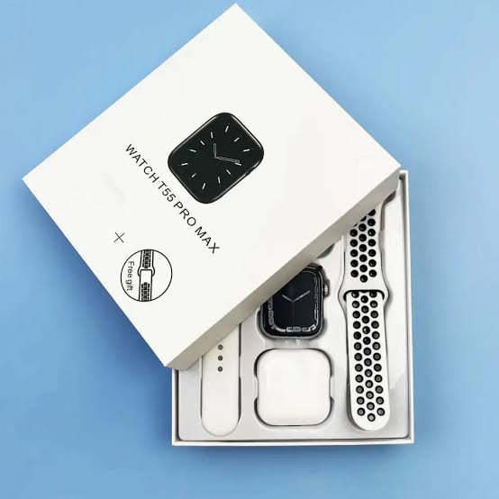 T55 Pro Max Smart Watch with Earbud
