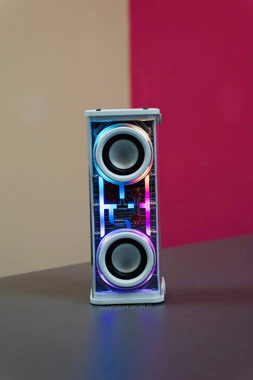 V8 Transparent Mecha Bluetooth Speaker
